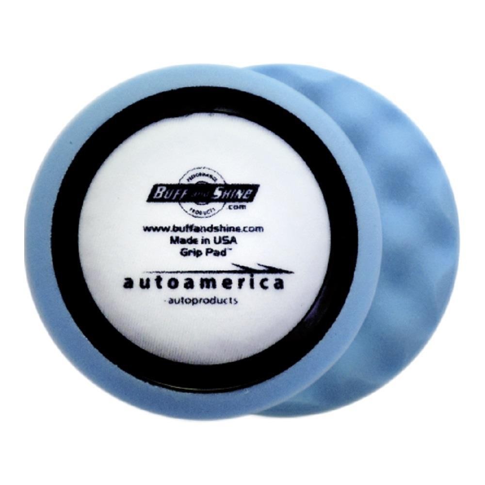 Boina de Espuma Azul Waffle Super Macia 7,5" com anel centralizador Buff and Shine