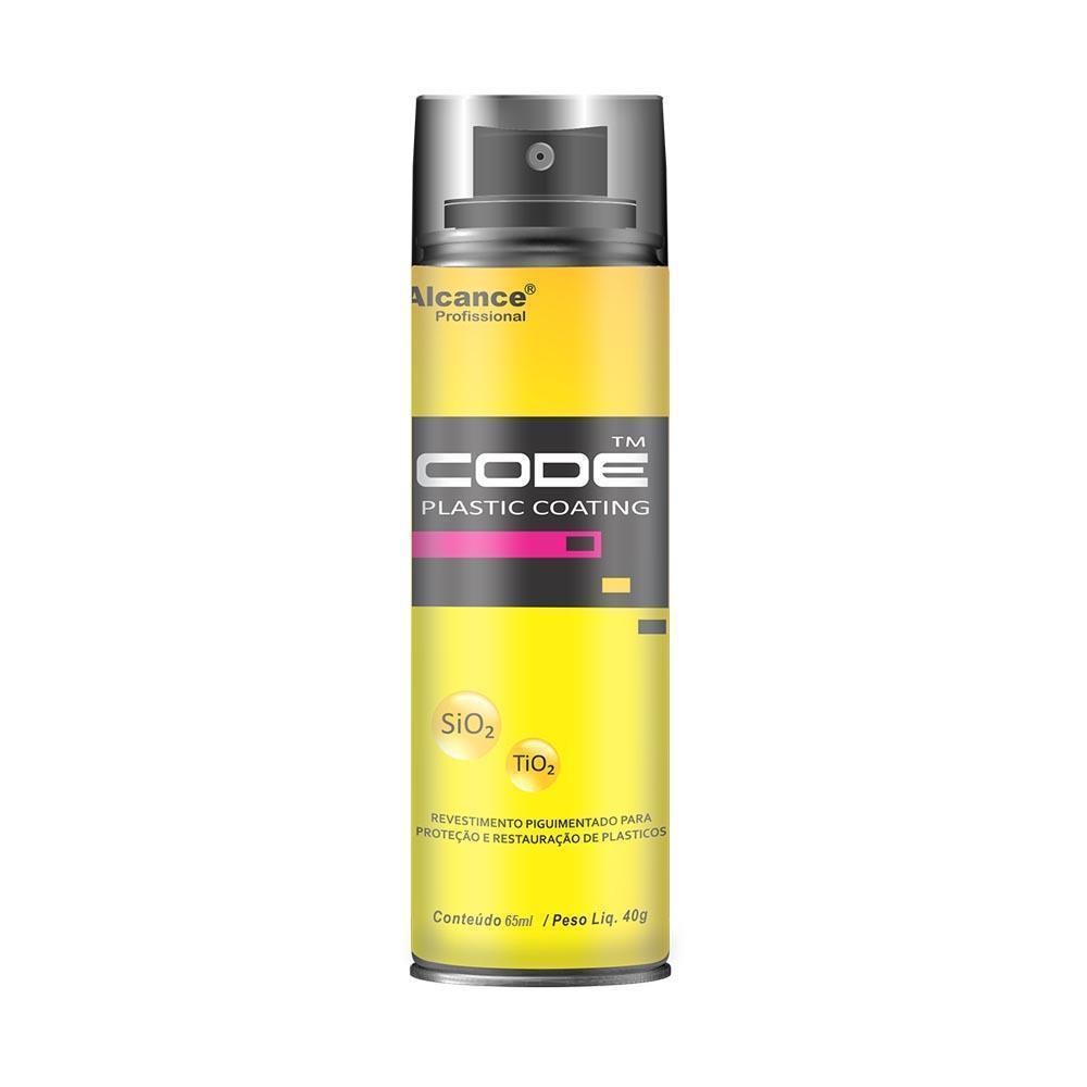 Restaurador e Protetor de Plástico Code Plastic Coating Aerossol 65ml Alcance