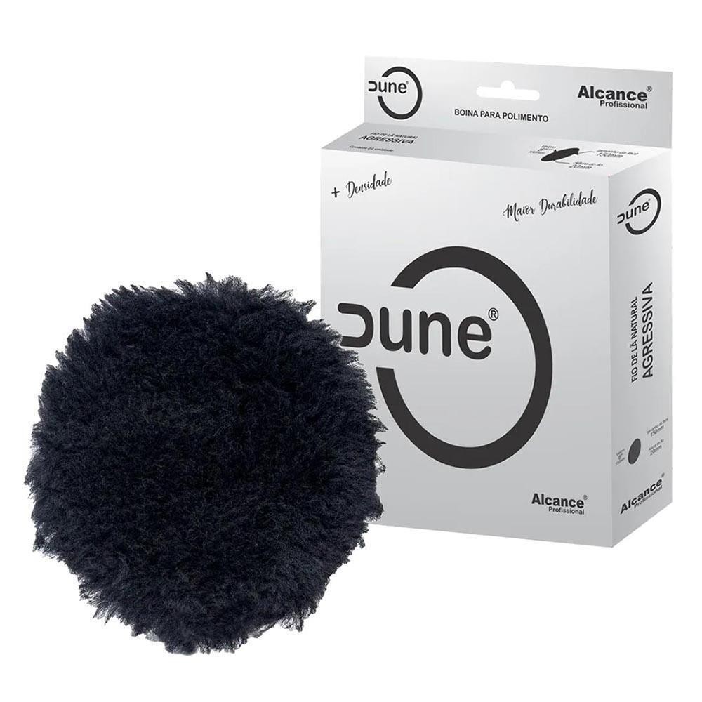 Boina de Lã Natural Preta Agressiva Corte Dune 6 polegadas Alcance