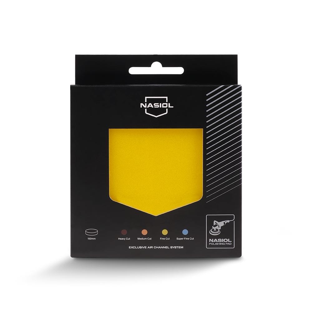 Boina de Espuma para Polimento Lustro Amarelo 6 Polegadas 150mm Nasiol