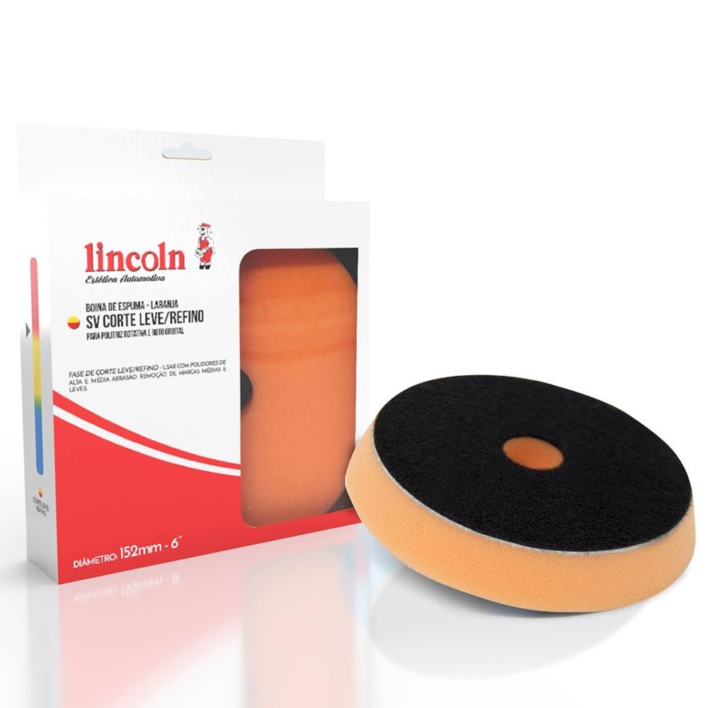 Boina de Espuma Laranja SV Corte Leve e Refino 6 polegadas Lincoln