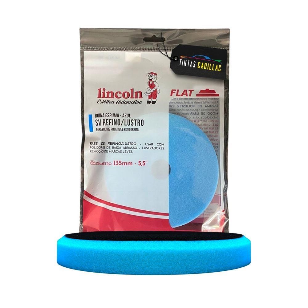 Boina De Espuma Azul SV Refino e Lustro Flat 5,5 polegadas Lincoln