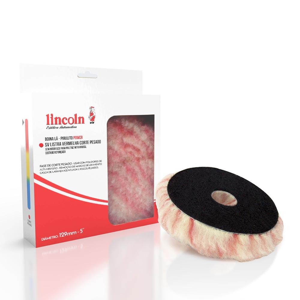 Boina de Lã Pirulito Power SV Corte Pesado sem Interface 5 Polegadas Lincoln