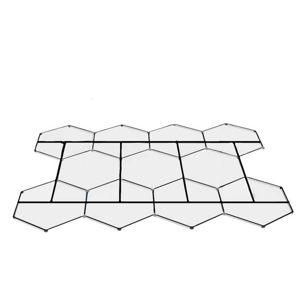 Gabarito com 4 Barras para Luminárias 11 Células Kers
