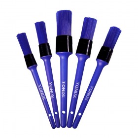 Kit 5 Pincéis para Detalhamento Externo Vonixx