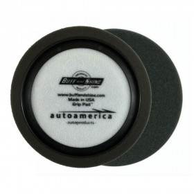 Boina de Espuma Preta Super Macia 7,5" com Anel Centralizador Buff and Shine