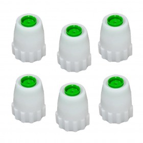 Kit 6 Capas de Bico com Pastilha para Pulverizador Guarany