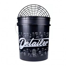 Balde com separador de particulas Preto 19 Litros Mandala Detailer