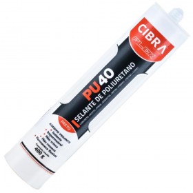 Selante PU Adesivo Poliuretano PU40 Preto 400g Cibra Flex
