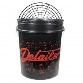 Balde de lavagem com Separador Preto e Vermelho 19L Detailer