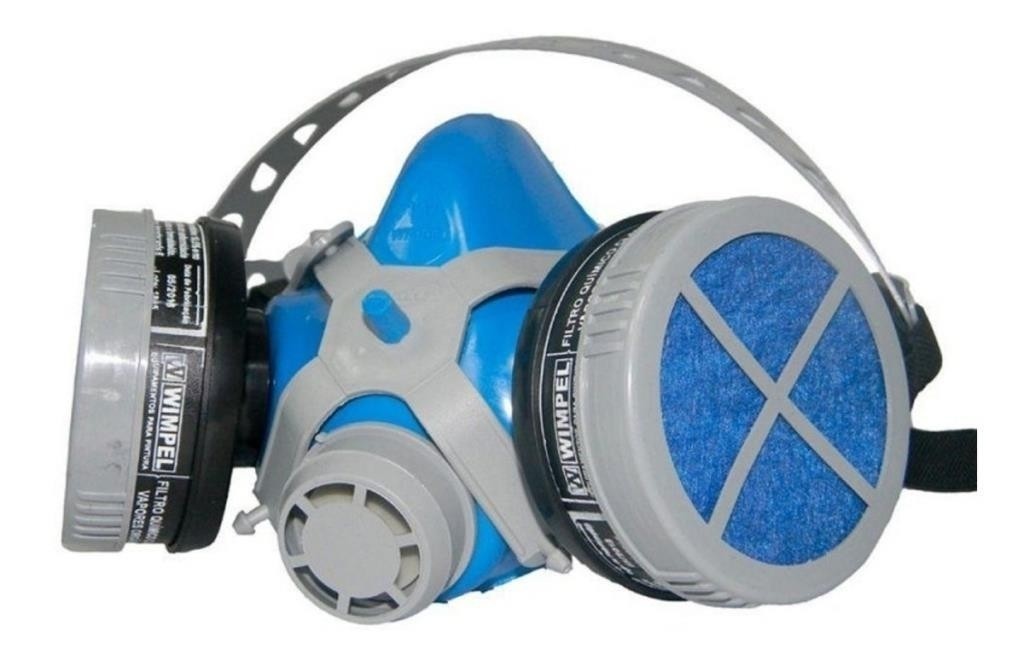 Máscara Respirador Facial Filtro Duplo 2402 Wimpel
