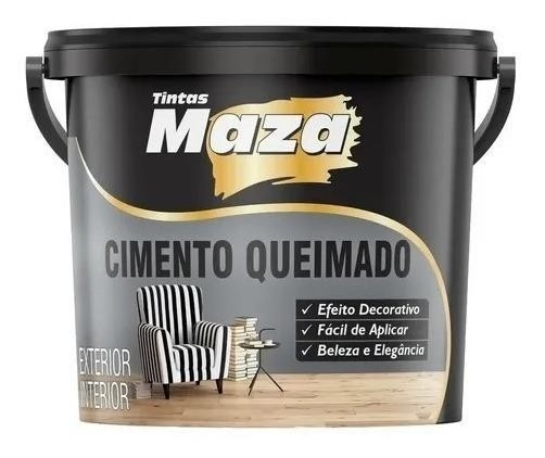 Massa Cimento Queimado Pronto Parede Original Maza 23kg