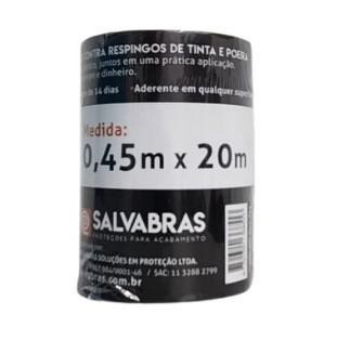 Salva Pintura Filme Proteção Fita Crepe Salvabras 0,45X20M