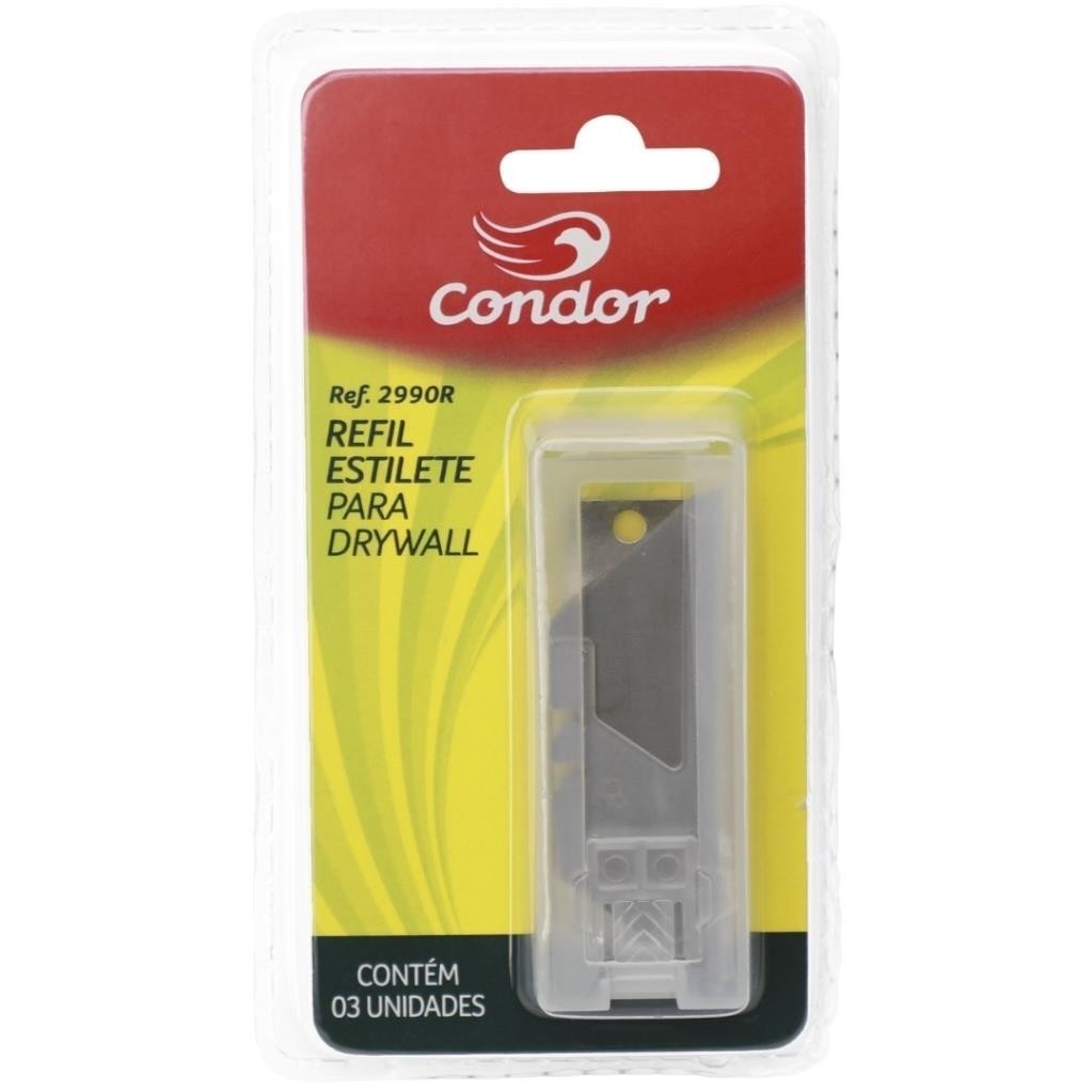 Refil Lâmina Aço Estilete Massa Gesso Drywall 2990R  Condor