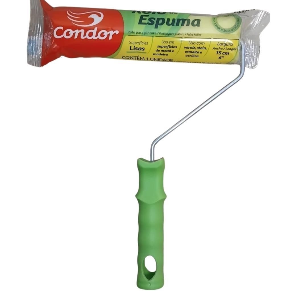 Rolo Espuma Pintura Acrílico Pva Verniz Óleo 8094 15Cm Condor