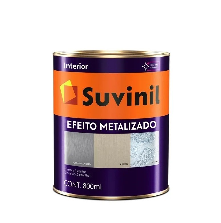 Efeito Metalizado Silver Suvinil Base 800ml