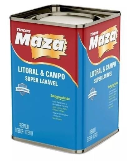 TINTA BORRACHA LIQUIDA LITORAL&CAMPO 18LT BRANCA MAZA - 18LT