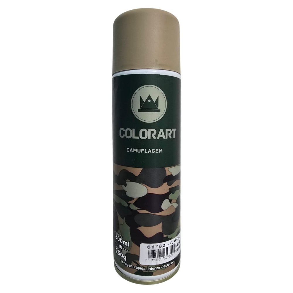 Tinta Spray Cor Caqui Camuflagem Uso Geral Colorart 300ml