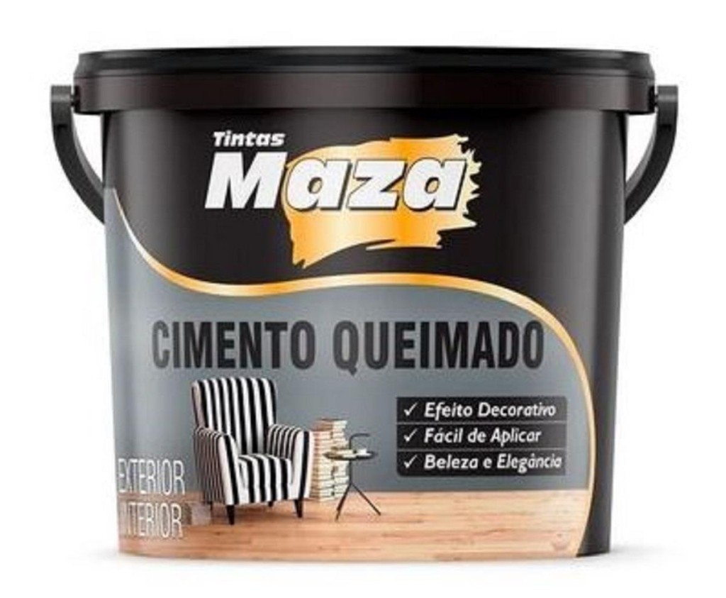 CIMENTO QUEIMADO CHUMBO PAREDE 5,6KG MAZA - GALAO