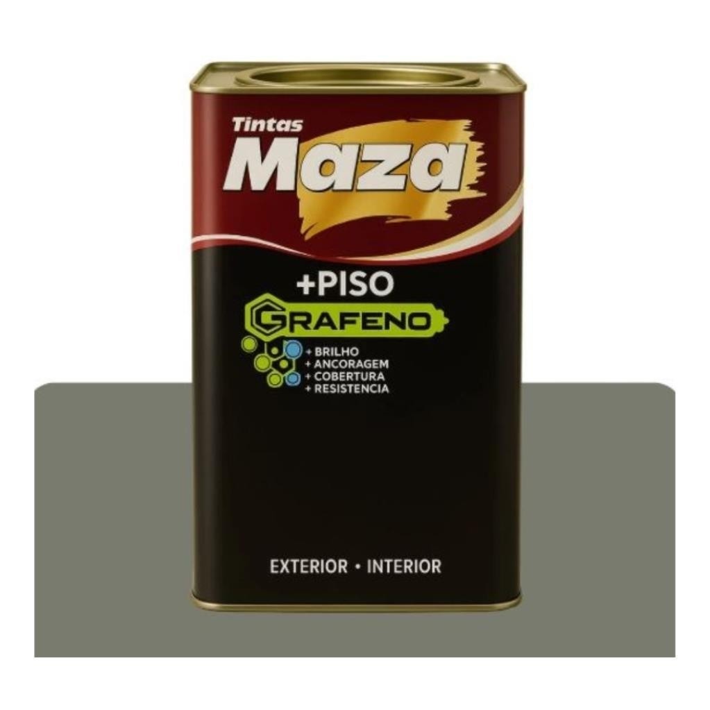Tinta Piso Grafeno Mais Resistência Brilho Maza 18L Concreto