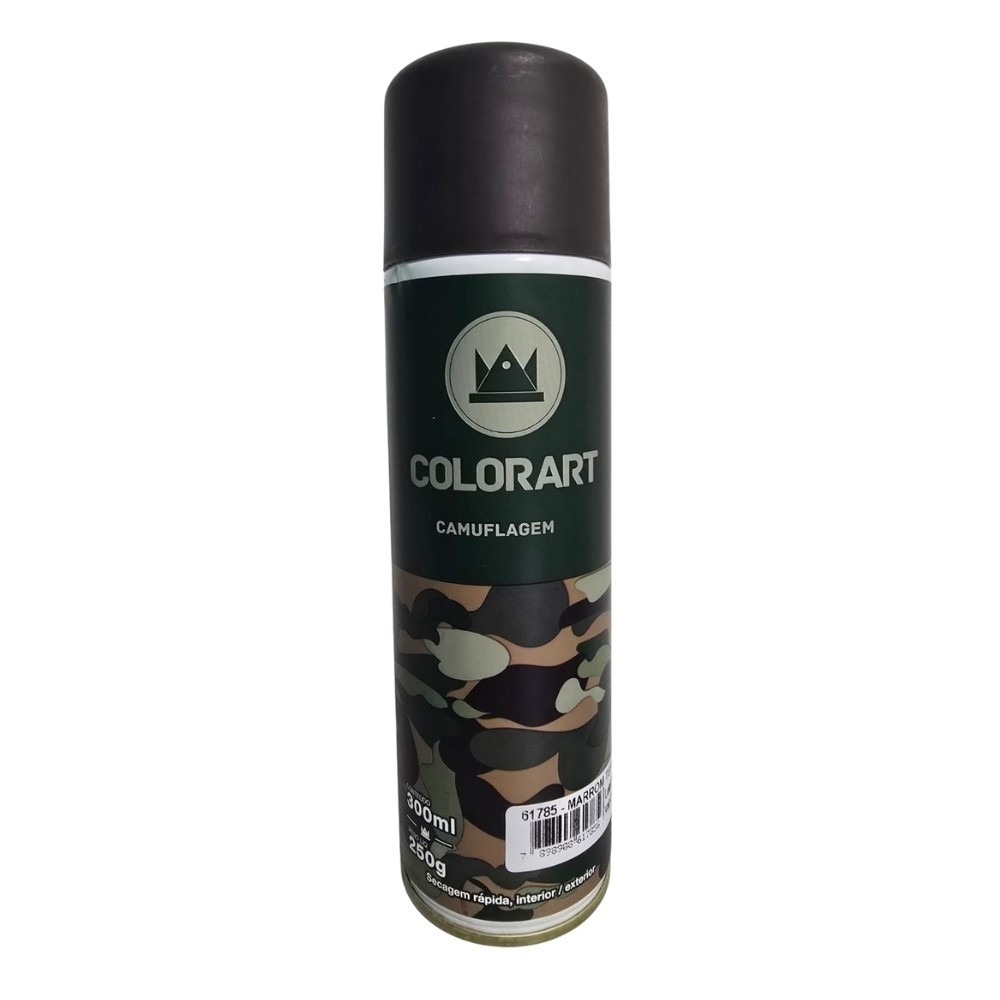 Tinta Spray Marrom Terra Camuflagem Uso Geral Colorart 300ml