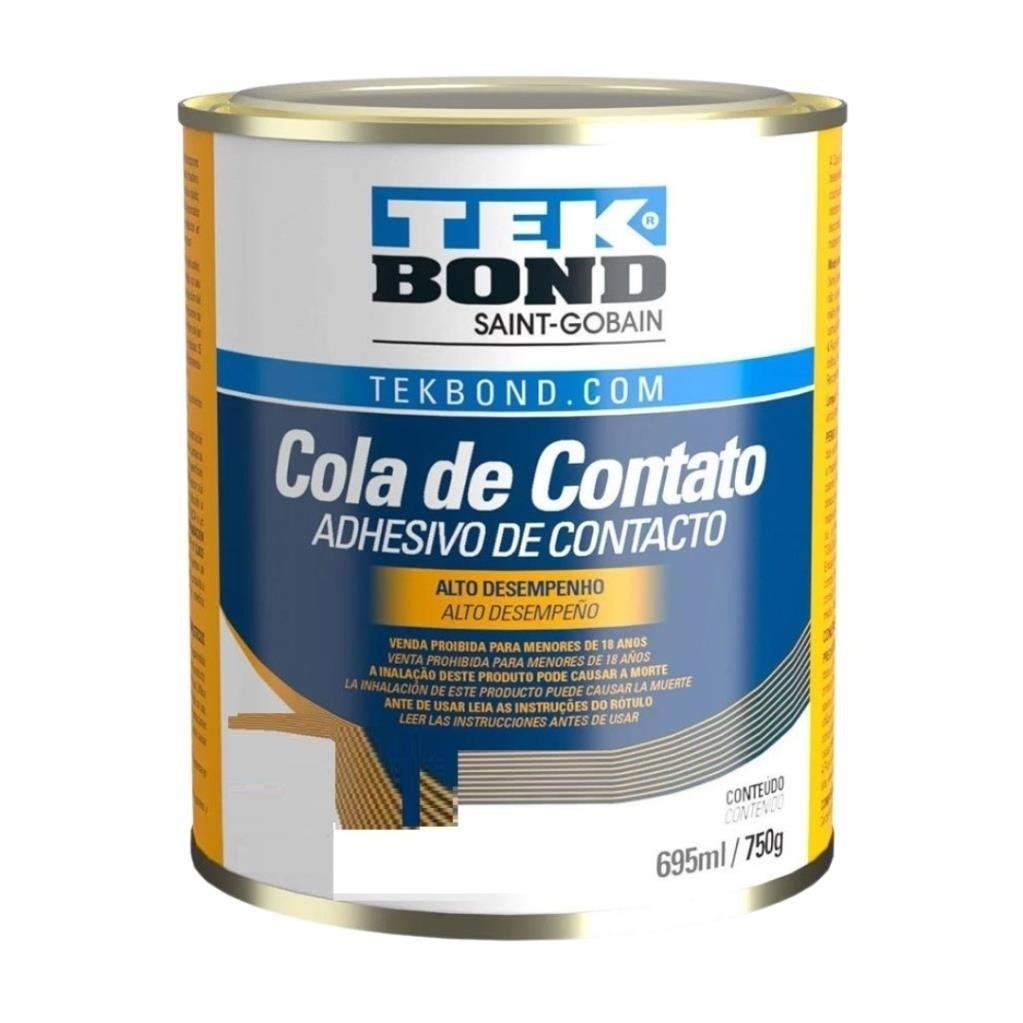 Cola de contato Sapateiro Resistente água 750gr Tekbond