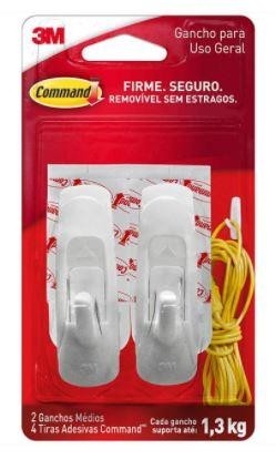 GANCHO MÉDIO DUPLO 3M - 1 UN