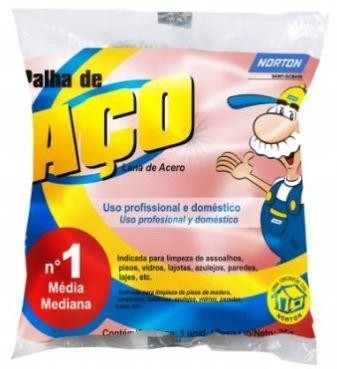 PALHA DE AÇO N-1 (MÉDIA) NORTON - 1 UN