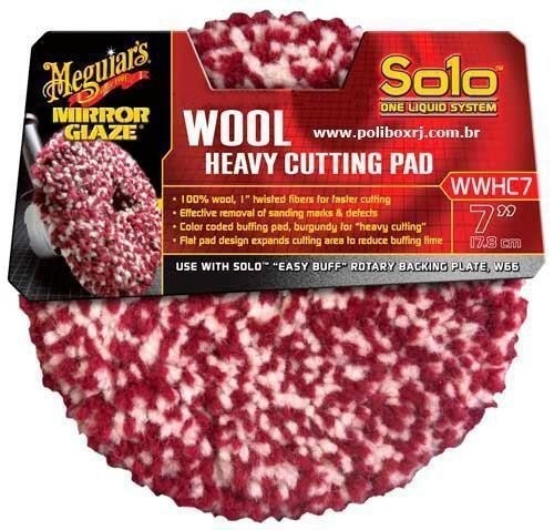 Boina de Lã Agressiva Corte 7 Pol Face Única Meguiar"s WWHC7