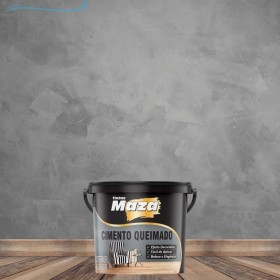 Massa Cimento Queimado Pronto Parede Original Maza 23kg