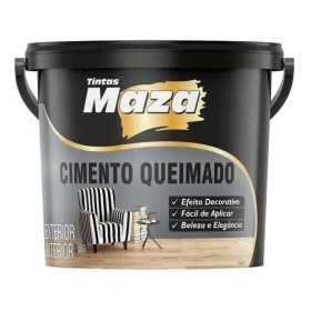 Massa Cimento Queimado Pronto Parede Original Maza 23kg