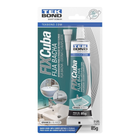 Fix Cuba Cola Adesivo Branco Pia Granito Inox 85g Tekbond