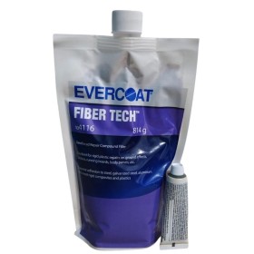 Massa Poliéster Fiber Tech  Reparação Reforçada 813Gr Evercoat