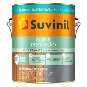 Tinta Esmalte Cor Proteção Base Água Acetinado Suvinil 3,6l Tabaco