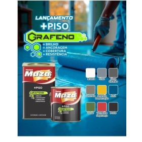 Tinta Piso Grafeno Mais Resistência Brilho Maza 18L Verde