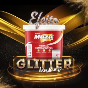EFEITO GLITTER DOURADO 900ML MAZA - POTE