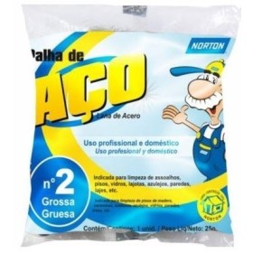PALHA DE AÇO N-2 (GROSSA) NORTON - 1 UN